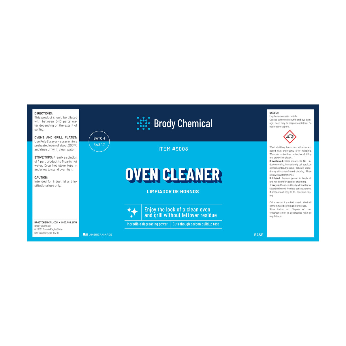 Brody Chemical 9008 Oven Cleaner