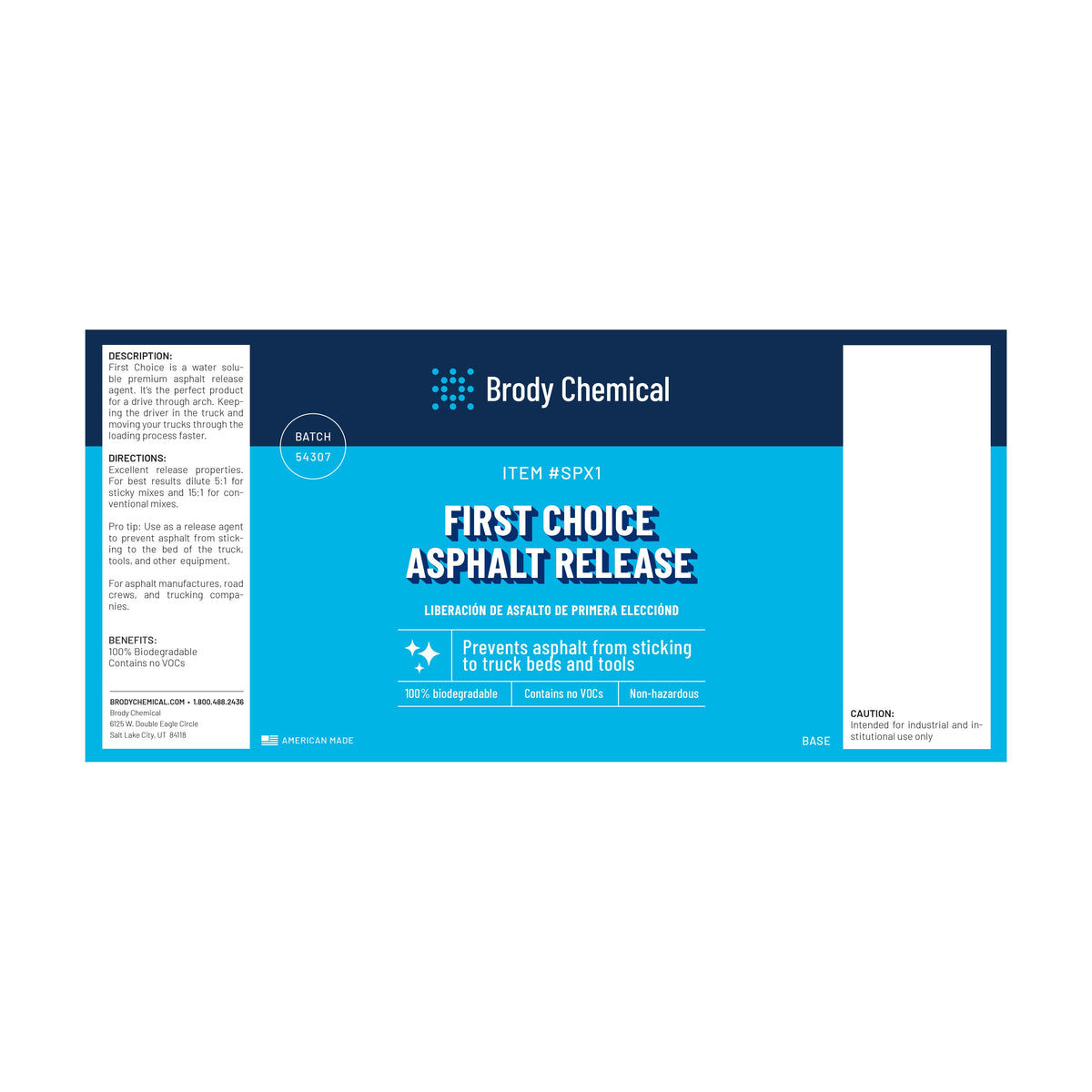 Brody Chemical SPX1 First Choice Asphalt Release