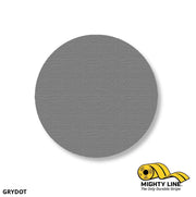 Mighty Line 3.5 in Gray Floor Marking Dots, Pack of 100