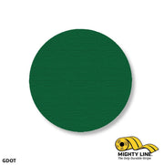 Mighty Line 3.5 in Green Floor Marking Dots, Pack of 100