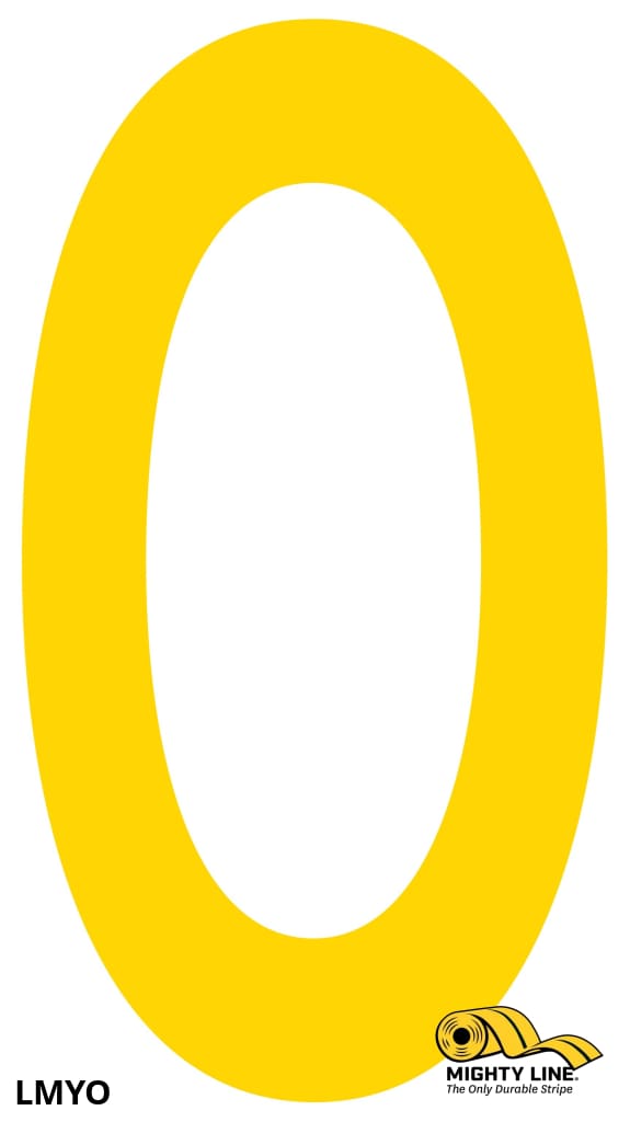 Mighty Line O Letter Floor Marker Adhesive, 4.5 inx10 in size, pack of 10