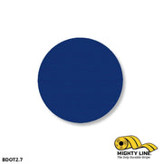 Mighty Line Tape 2.7 in Blue Floor Marking Dots, Pack of 100