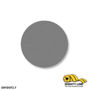 Mighty Line Tape 2.7 in Gray Floor Tape Dots, Pack of 100