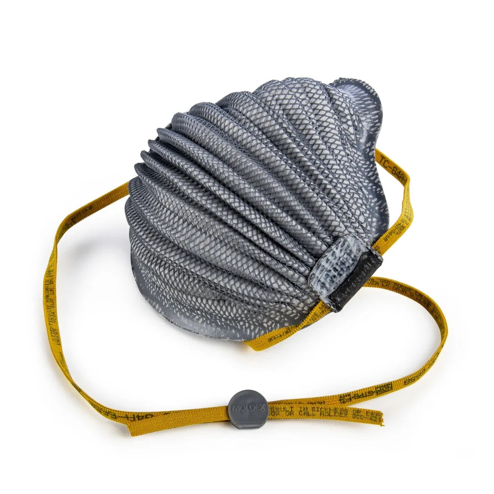 AirWave N95 Particulate Respirator Plus Nuisance Ozone/Organic Vapors, Size Medium/Large, with Exclusive Adjustable SmartStrap™, Soft Foam Full Flange, Easy Breathing Waves, Ultimate FlexFit Comfort a