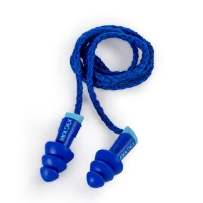 Alphas Co-molded Reusable Metal Detectable Earplug,Corded, NRR 27 (Moldex™ 6436)