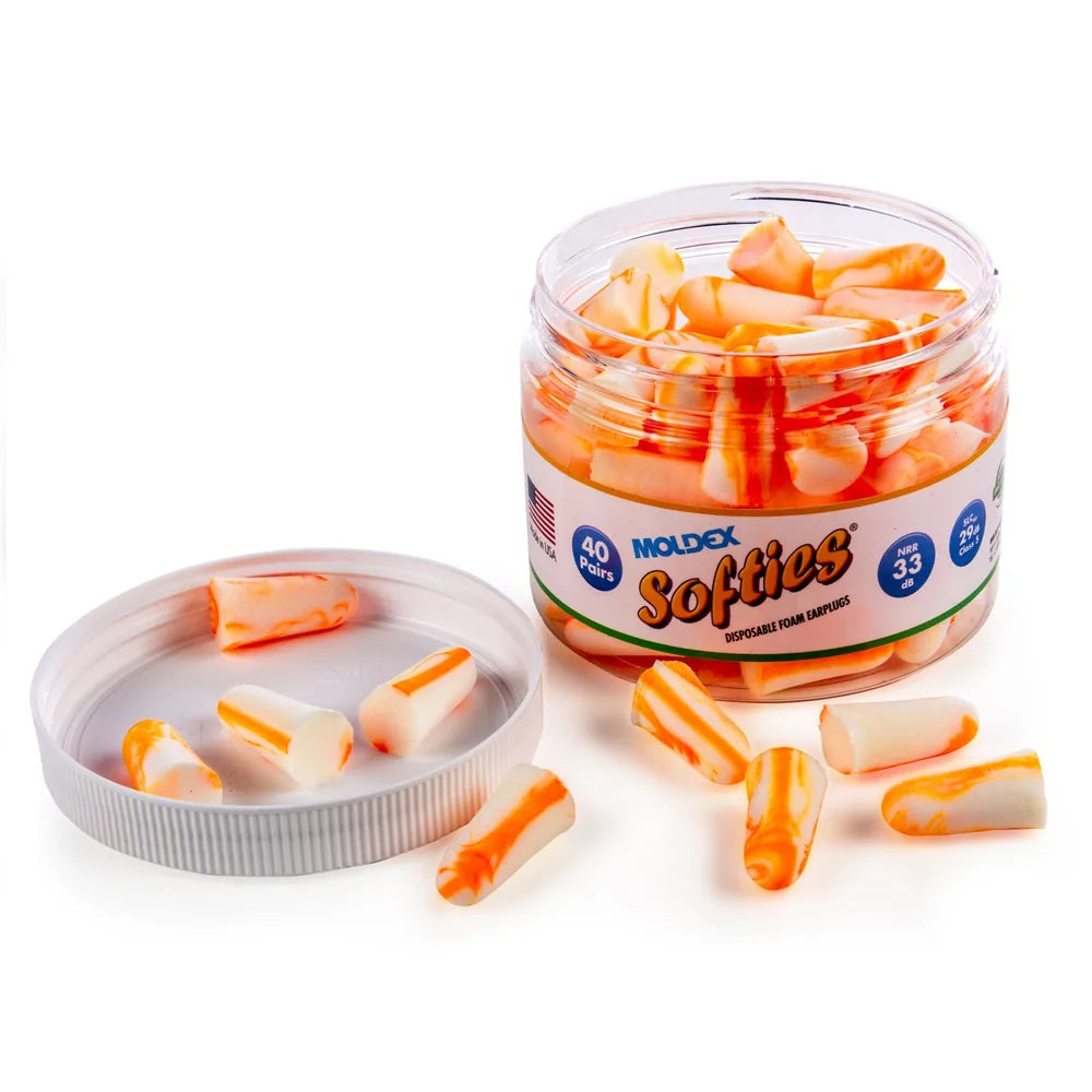 Softies NRR 33dB Disposable Foam Earplugs In Convenient Recloseable Jar (Moldex™ 6683)