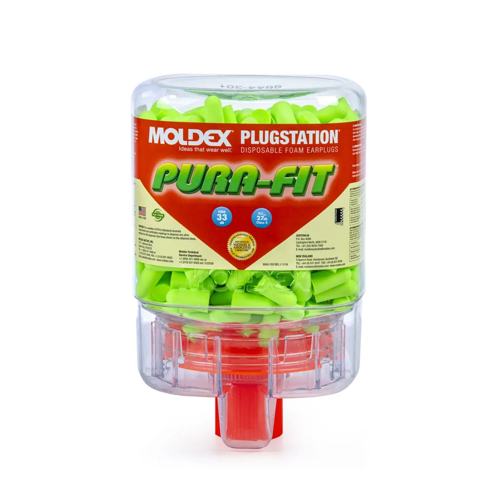 PLUGSTATION 250 Pairs Pura-Fit®, NRR 33 (With Mounting Bracket) (Moldex™ 6844)