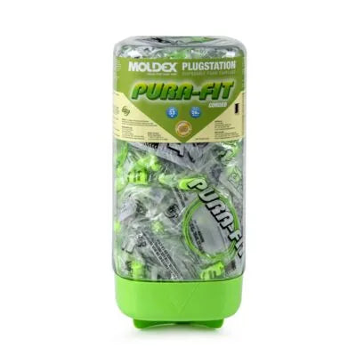 PLUGSTATION 150 Pairs Pura-Fit® Corded (6900), NRR 33 (With Mounting Bracket) (Moldex™ 6882)