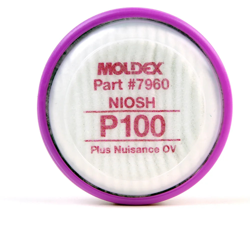 P100 Filter Disk with Nuisance Organic Vapor for 7000 Series Half Mask & 9000 Series Full Face Respirators (Moldex™ 7960)