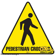 Mighty Line Pedestrian Crossing Floor Sign, Floor Marking Sign, 16 in
