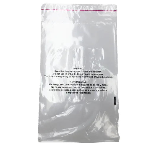 Resealable Suffocation Warning Bags - 1.5 Mil, 6 x 9" 100/pack, 10packs/carton (Raxwell RMP9015SUF69)