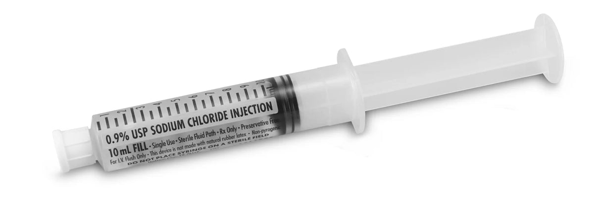 Sodium Chloride, Preservative Free 0.9% IV Solution 10 mL / 12 mL