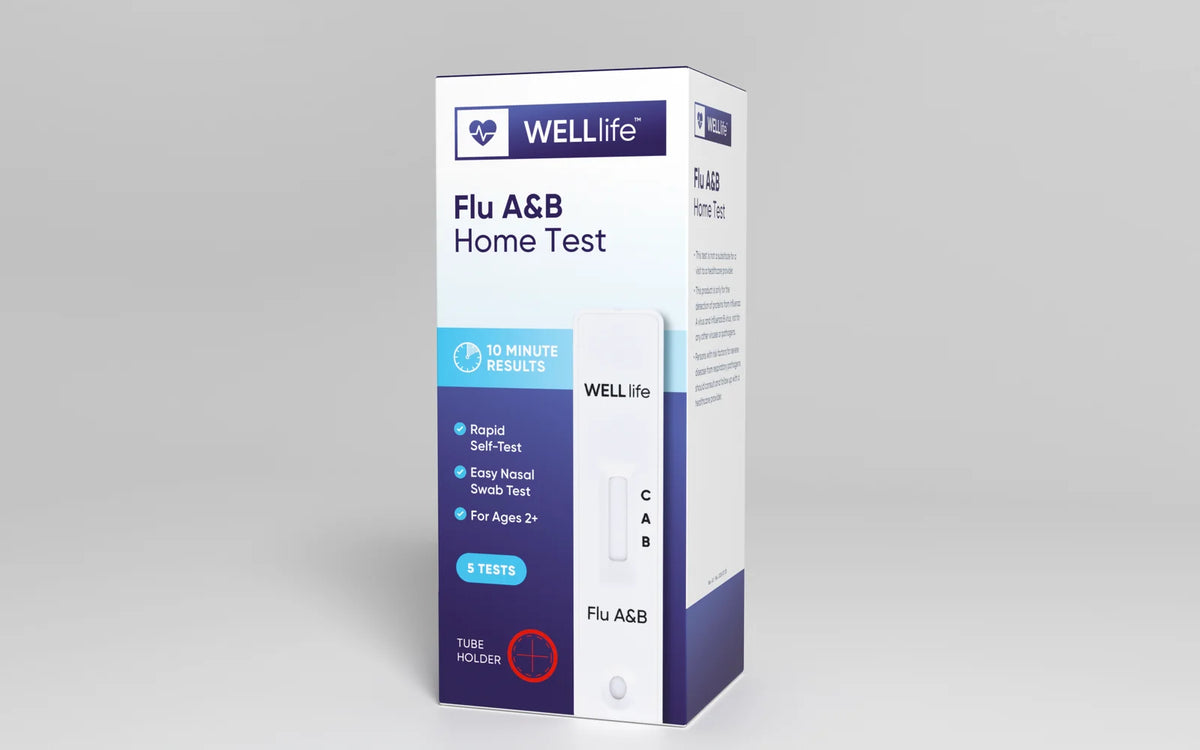 WELLlife™ Flu A&B Home Test (5 Tests/Kit)
