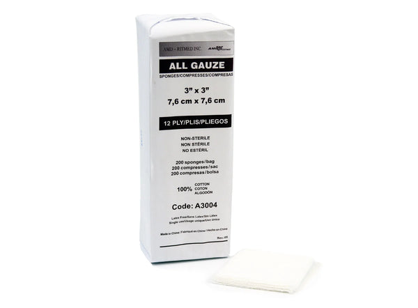 Premium Gauze Sponge, 8-Ply, Sterile 2s, 2 x 2