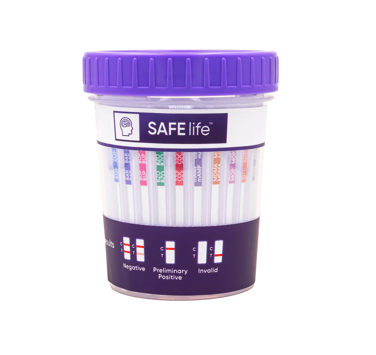 10-Panel C-Cup; AMP, BAR, BZO, COC, mAMP, MDMA, MTD, OPI, PCP, THC + CR/pH/S.G.