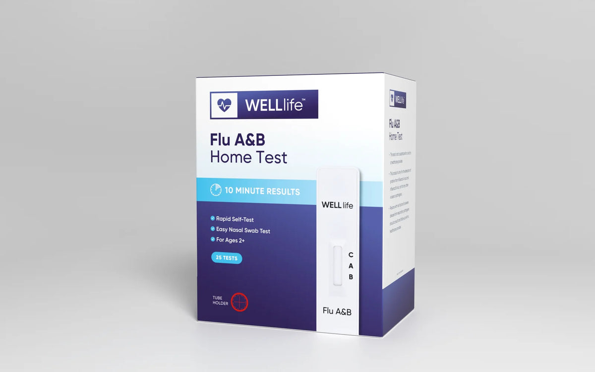 WELLlife™ Flu A&B Home Test (25 Tests/Kit)