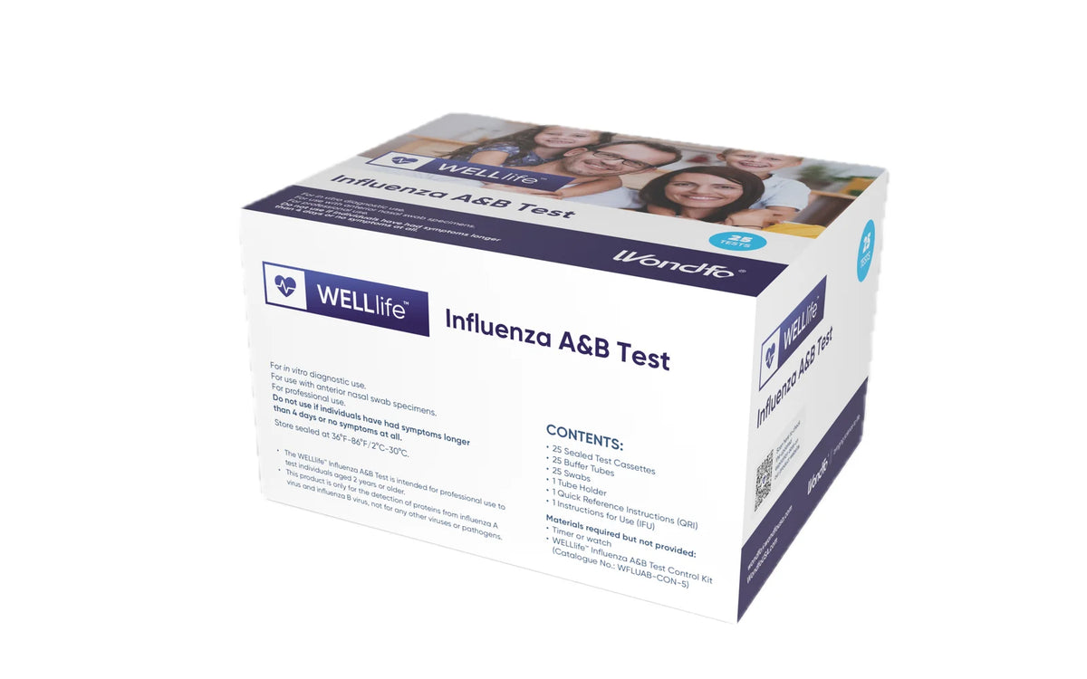 WELLlife™ Influenza A&B Test [POC] (25 Tests/Kit)