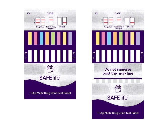 12-Panel Dip Card; AMP, BAR, BZO, COC, mAMP, MDMA, MTD, OPI, OXY, PCP, PPX, THC