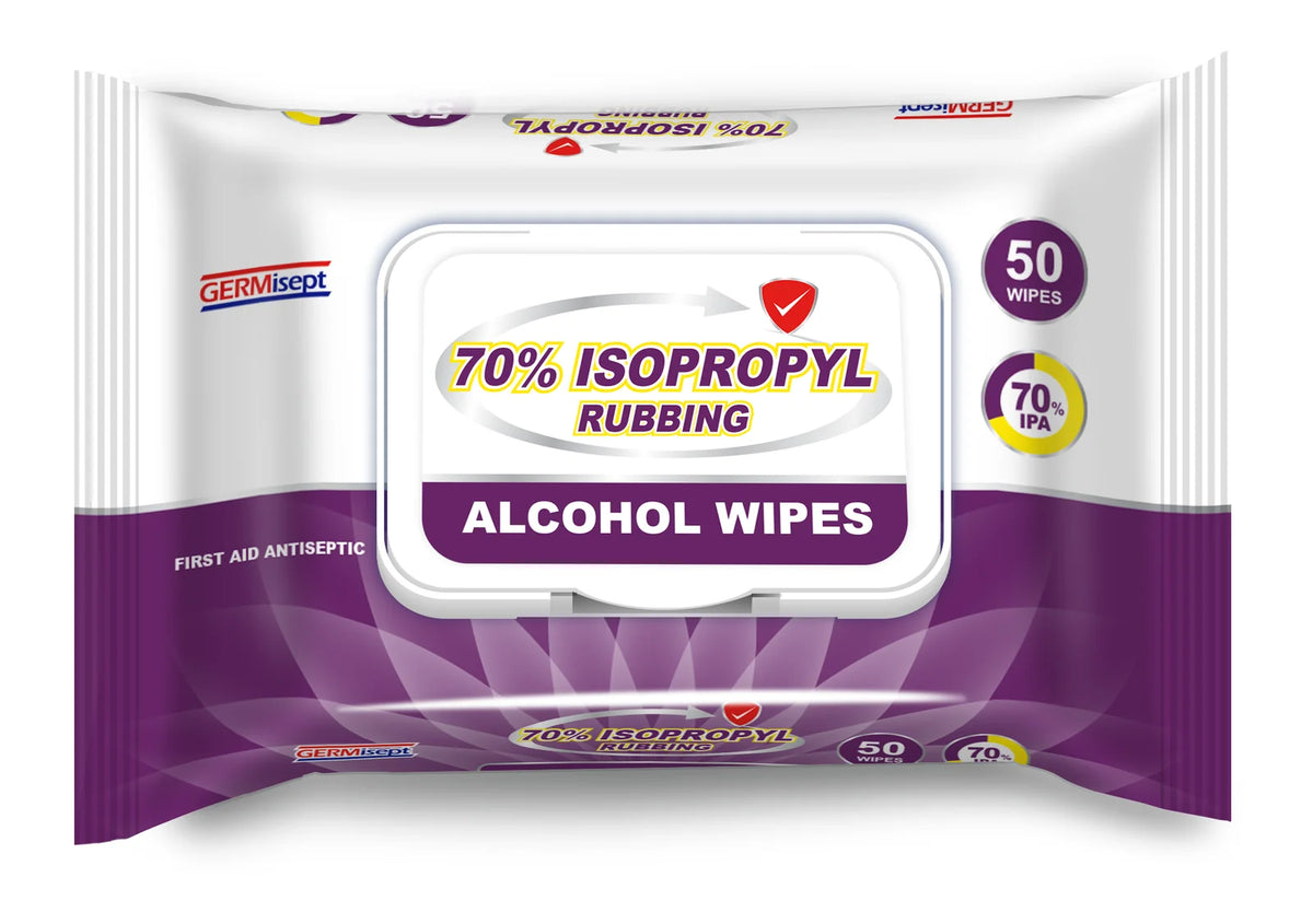FDA Isopropyl Rubbing Alcohol Wipes, 50 ct, 50 wipes/pack