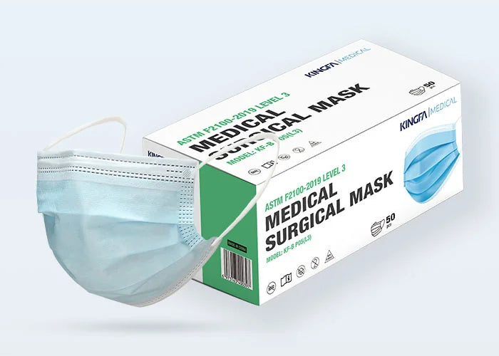 KingFa 3PLY Medical Surgical Mask - ASTM Level 3 - 50ct / box