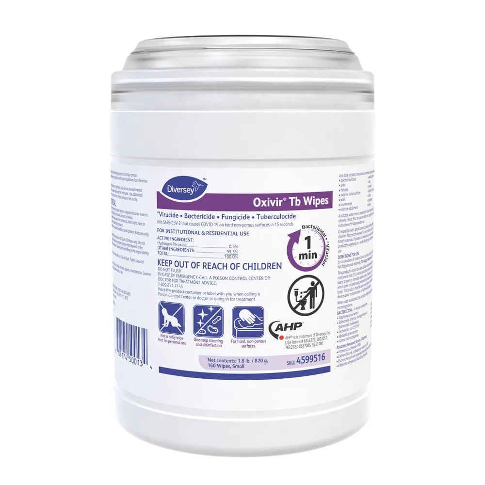 Oxivir® Hospital-Grade Disinfecting Wipes, 160 ct, 160 wipes/pack