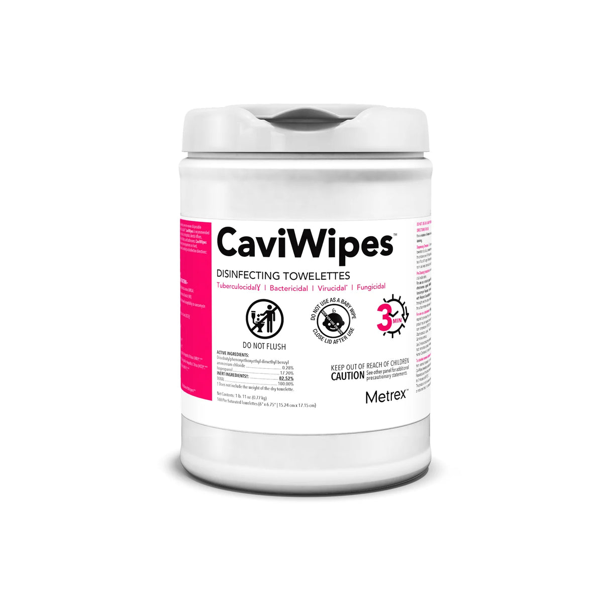 CaviWipes™ Hospital-Grade Disinfecting Wipes, 160 ct, 160 wipes/pack