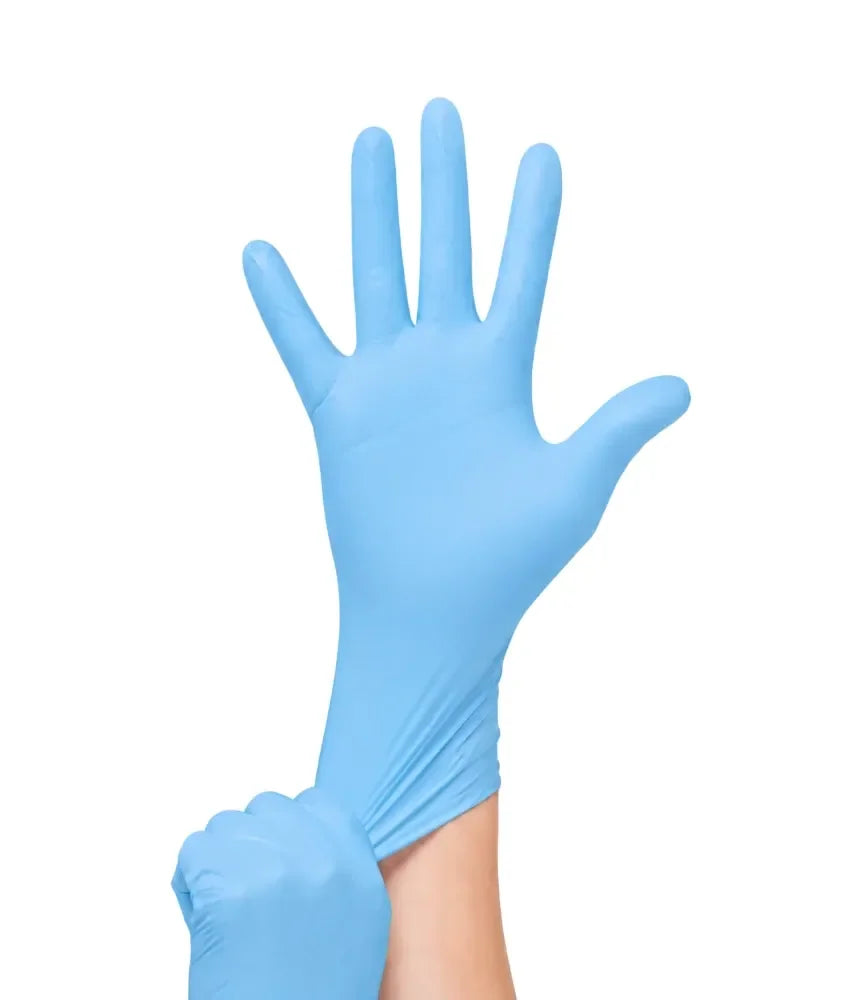 Basic Blue Nitrile Exam Gloves, 3.5-mil, S/M/L/XL