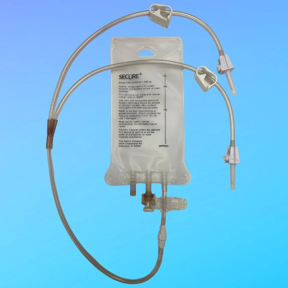 2000ml EVA Gravity Bag 3 Leg Detachable, 50/CS