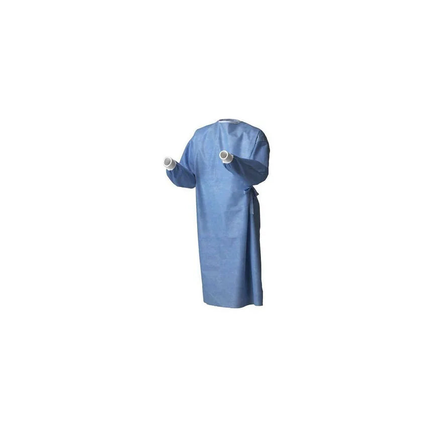Surgical Gown RoyalSilk Adult 2X-Large Blue Sterile AAMI Level-3, 18 Per/Cs