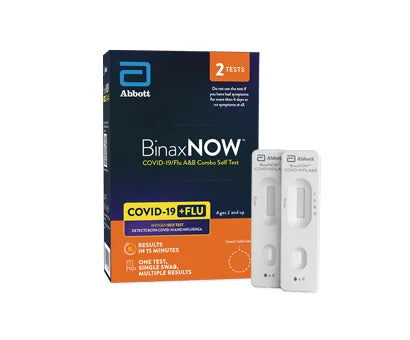 Abbott BinaxNOW™ COVID-19/Flu A&B Combo Self Test (2 Tests/Kit)