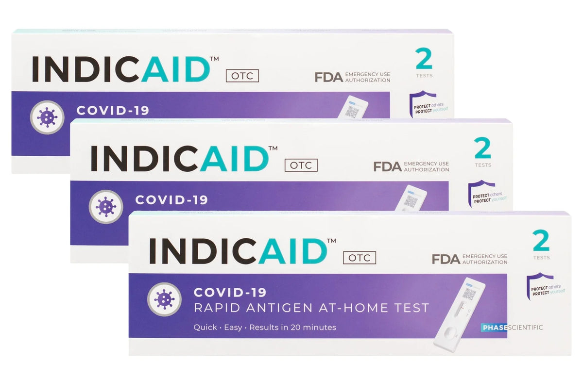INDICAID® COVID-19 Rapid Antigen At-Home Test (2 Tests/Kit)