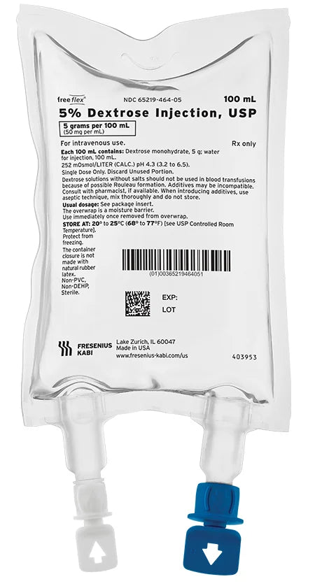 freeflex® Dextrose / Water, Preservative Free 5% IV Solution 1,000 mL