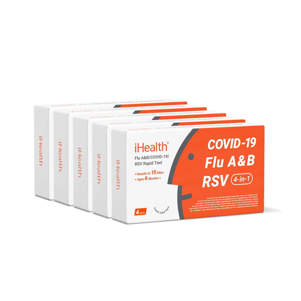 iHealth® Flu A&B/COVID-19/RSV Rapid Test (1 Test/Kit)