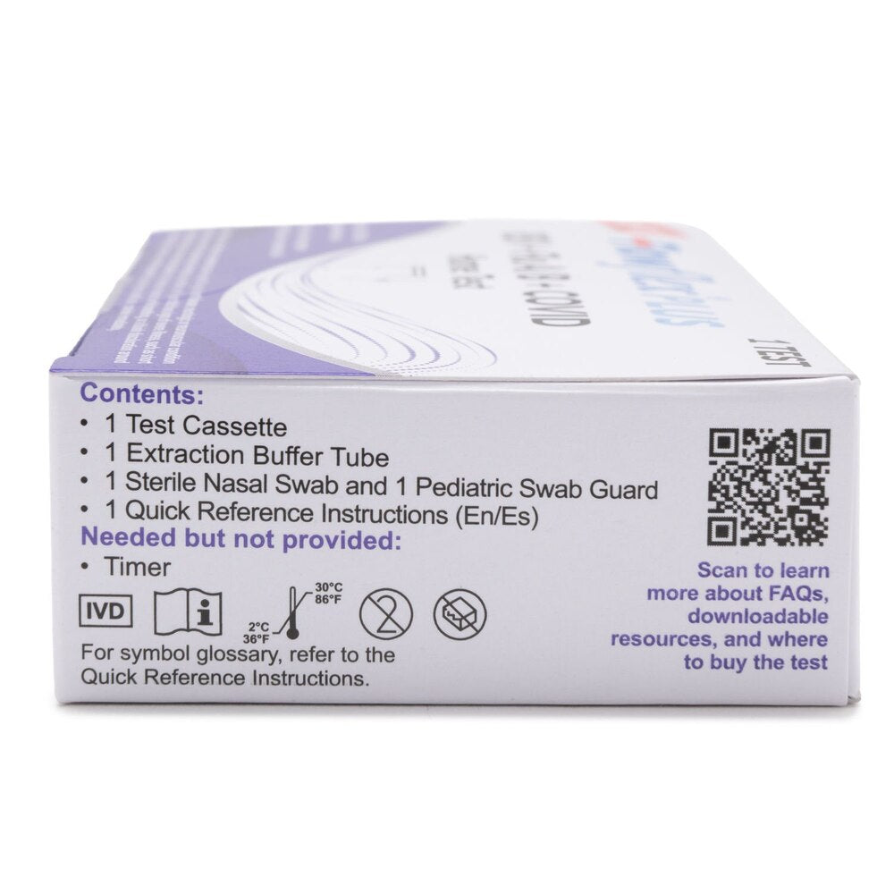 Flowflex® PLUS 4-in-1 RSV + Flu A/B + COVID Home Test (1 Test / Kit) Case of 48 Kits