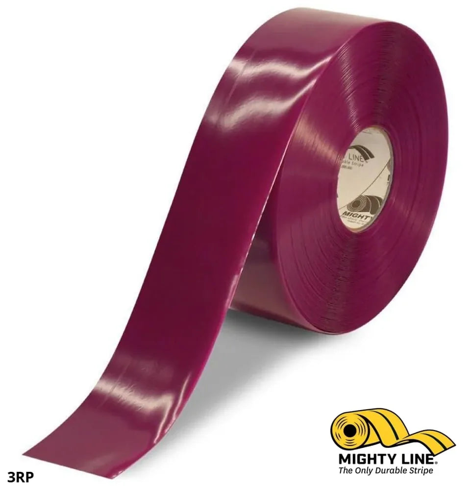 Mighty Line 3 in Purple Solid Floor Tape, 100 ft roll, 3 in x 100 ft (ShieldMark 3RP)