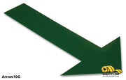 Mighty Line Solid GREEN Arrow, Pack of 50, Floor Marking