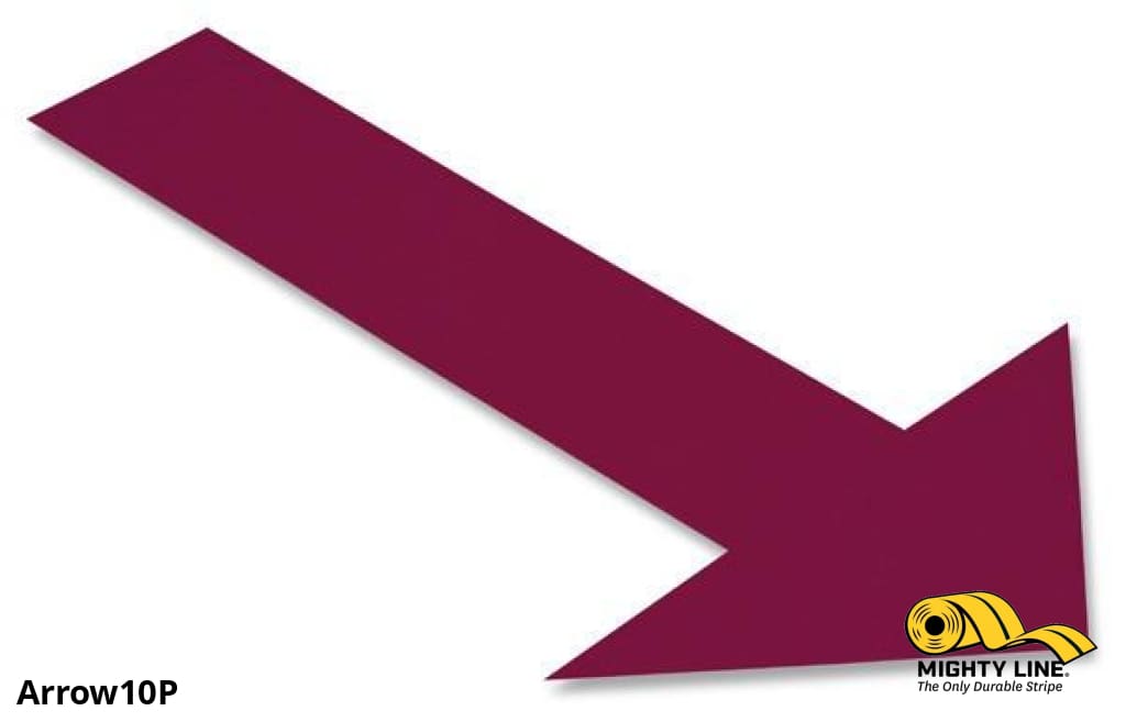 Mighty Line Solid PURPLE Arrow, Pack of 50, Floor Marking