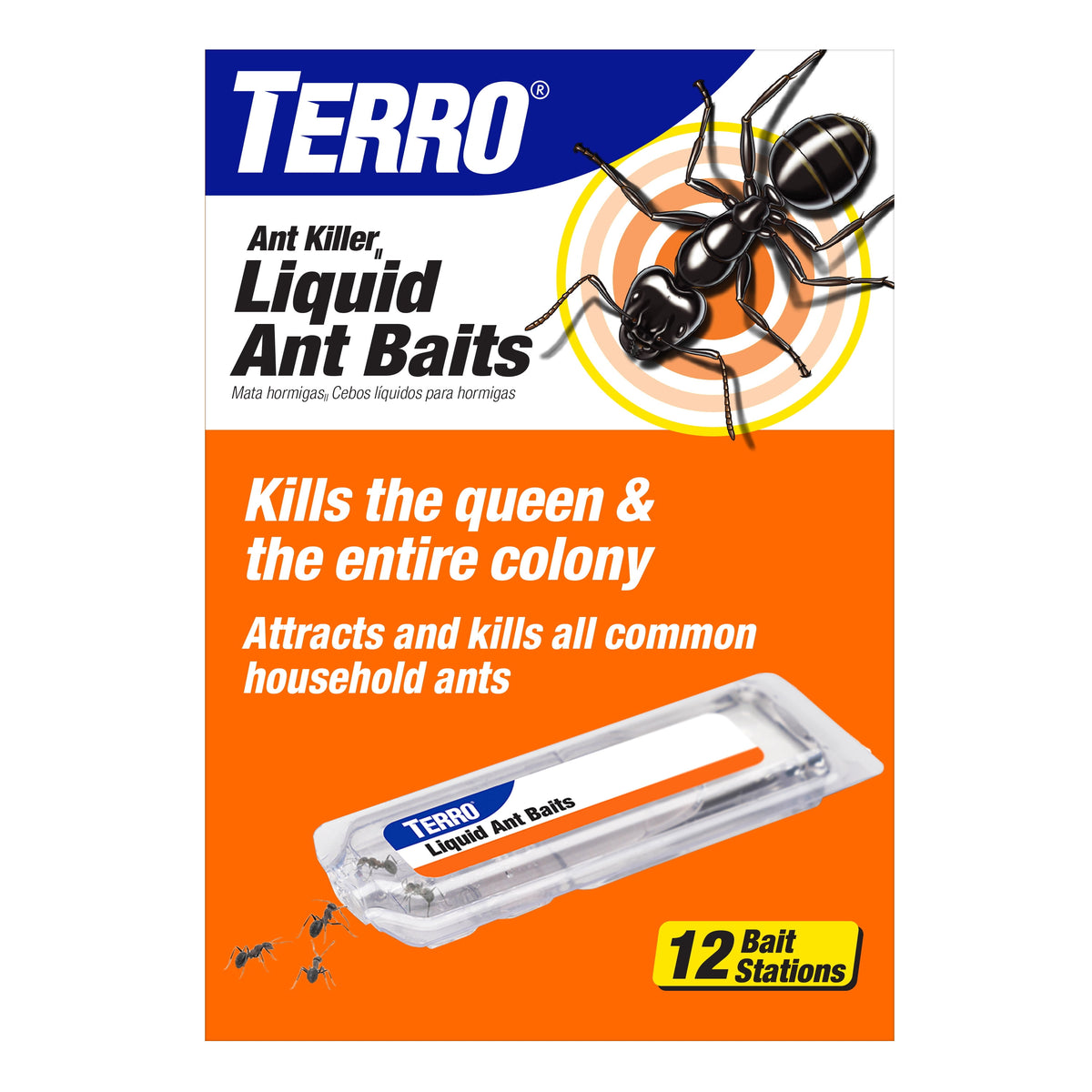 TERRO T300B Liquid Ant Killer Bait Stations, 12 Count (Case of 10)