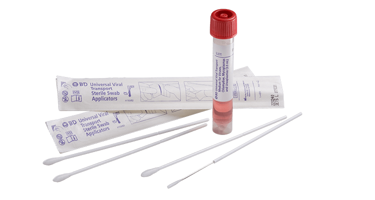 BD 220220 Specimen Collection & Transport System: Universal Viral Transport, 3 ml Vial, 50/pk