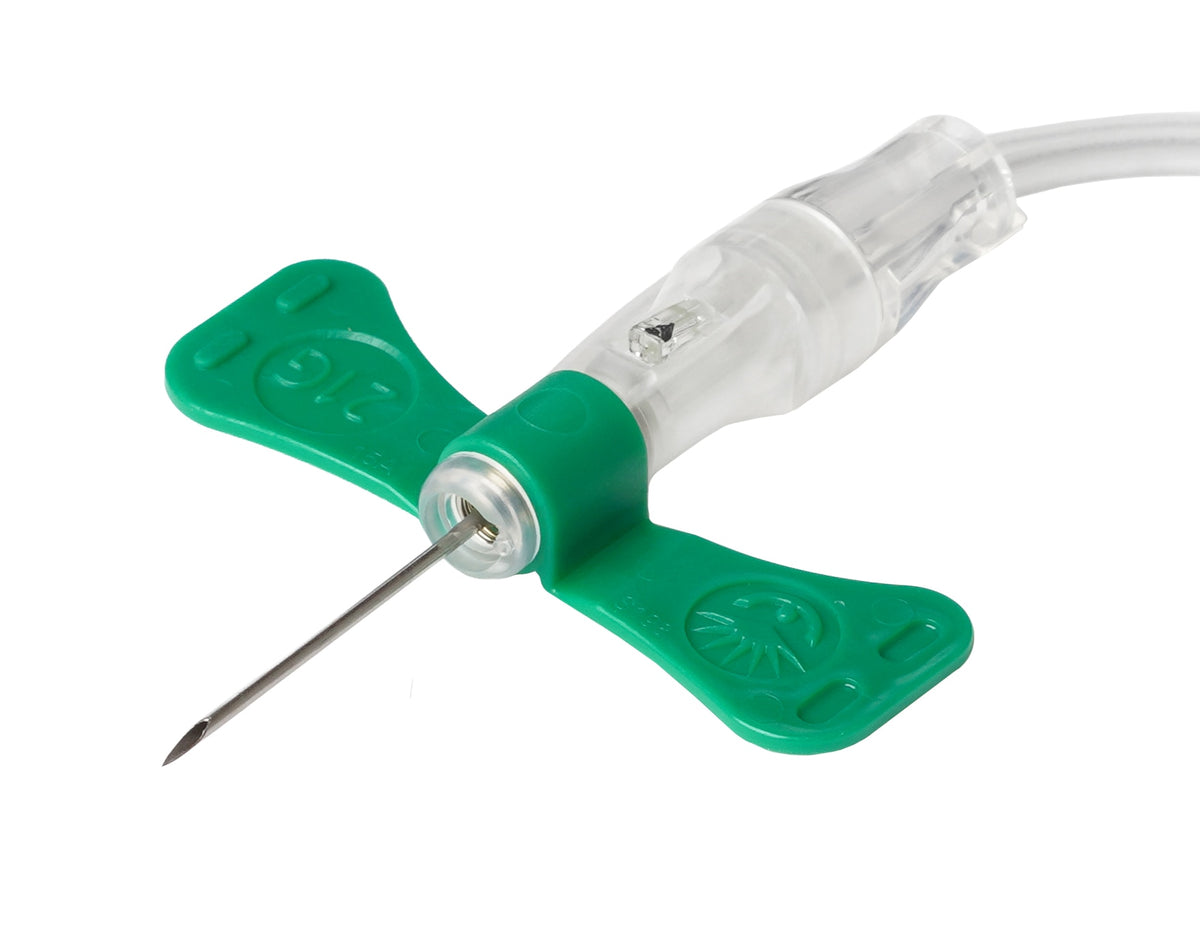 BD 368689 Vacutainer® Push Button Blood Collection Sets, UltraTouch™ Push Button with Pre-Attached Holder, 21G, 12" Tubing, 100/cs