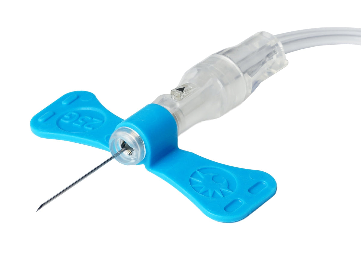 BD 368687 Vacutainer® Push Button Blood Collection Sets, UltraTouch™ Push Button with Pre-Attached Holder, 25G, 12" Tubing, 100/cs