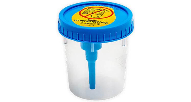 BD 364975 Vacutainer® Urine Collection System: Sterile Screw-Cap Urine Collection Cup, Integrated Transfer Device, 200/cs