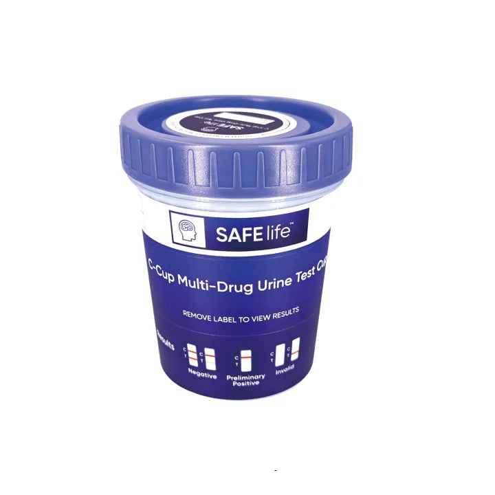 16-Panel C-Cup; AMP, BAR, BUP, BZO, COC, MDMA, MET, MOP, MTD, OXY, PCP, THC, ETG, FTY, TRA, K2 + 3AD (Wondfo USA CDOA-9165EFTKA3)