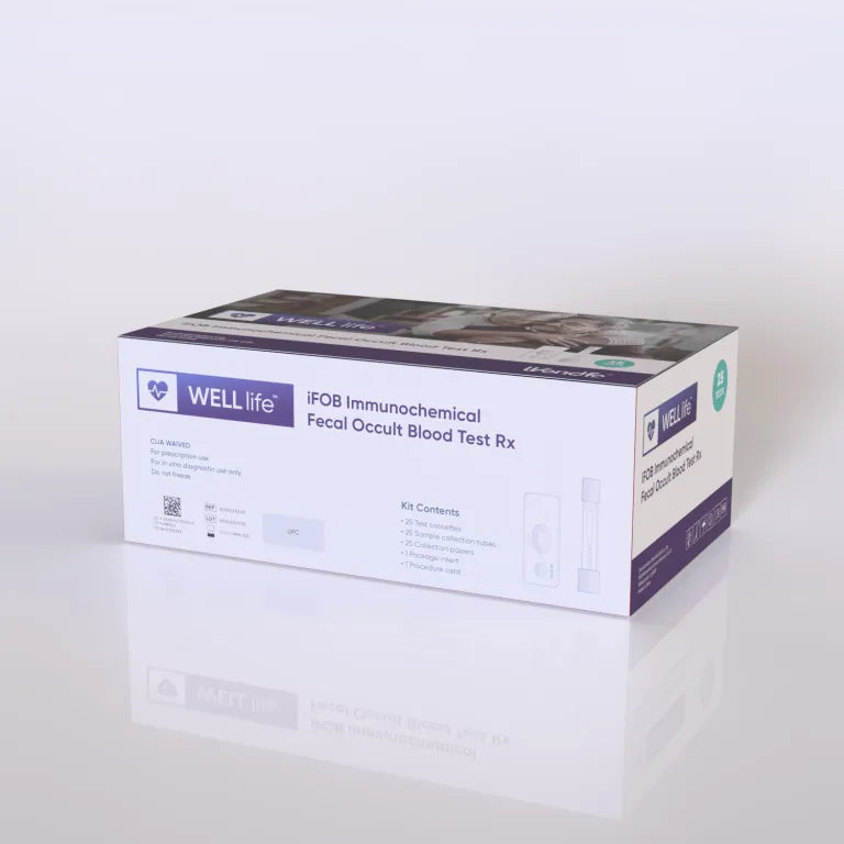 iFOB (FIT) Kit, cassettes + collection tubes (25 Tests/Kit) (Wondfo USA PRE-FIT-25A)