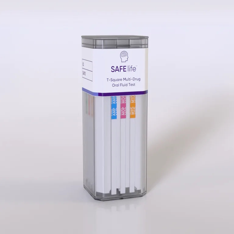 6-Panel T-Square w/ indicator; AMP, BZO, COC, MET, OPI, THC (oral fluid) (Wondfo USA QODOA-266-I)