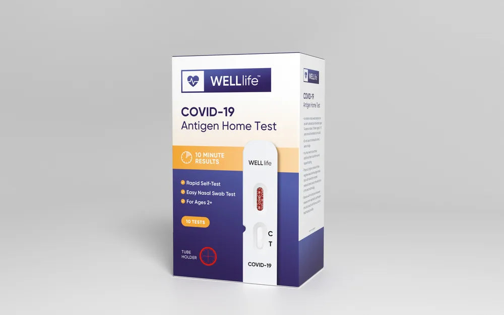 WELLlife™ COVID-19 Antigen Home Test (10 Tests/Kit) (Wondfo USA WL03P0001-10)