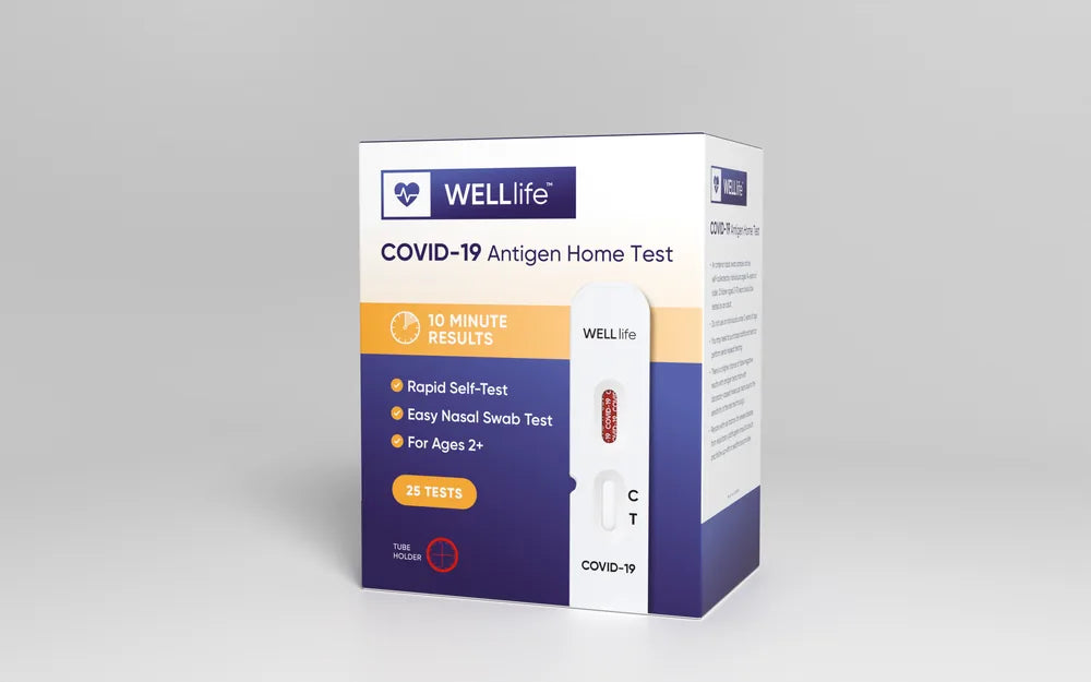 WELLlife™ COVID-19 Antigen Home Test (25 Tests/Kit) (Wondfo USA WL03P0001-25)